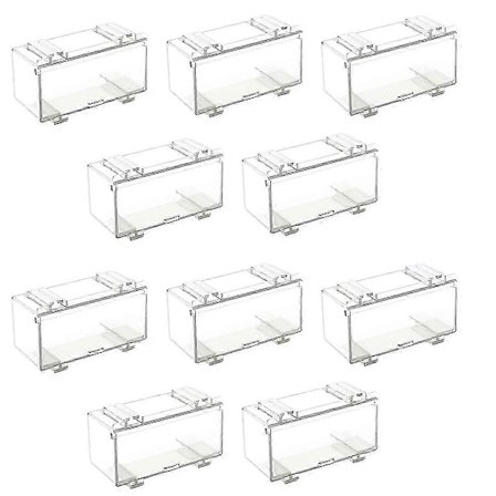 10 st Genomskinliga Akryl Vitrinskåp för Bilformar, Hjul Bilmodell Vitrinskåp Skala Hjul Vitrinskåp A bs