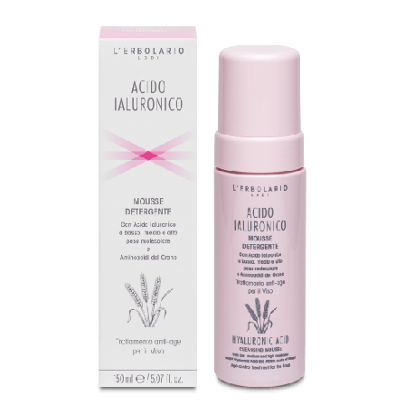 L'Erbolario Mousse Detergente Viso Acido Ialuronico 150ml