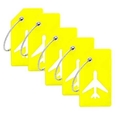 5 stk. Fleksible Silikone Bagagemærker Rejse ID-kort Holder Trolley Taske Etiketter