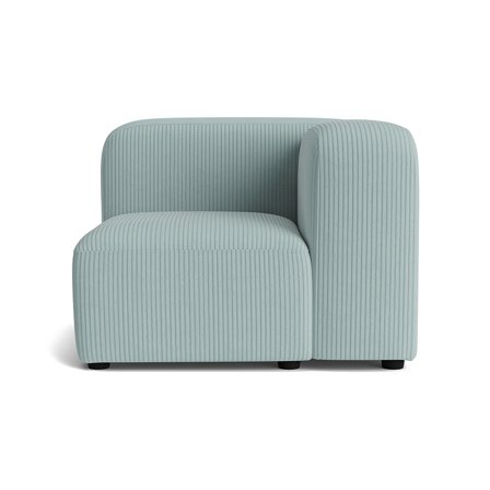 Milo hjørnemodul, højrevendt - Lincoln Pastel Blå - 100x100x72 - Sofa
