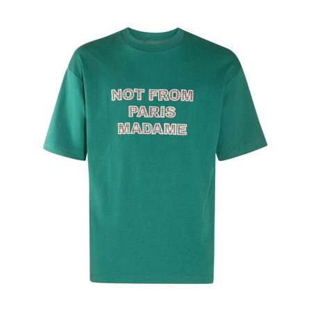Drole de Monsieur, T-Shirts Groen, Heren, Maat:L,Katoen