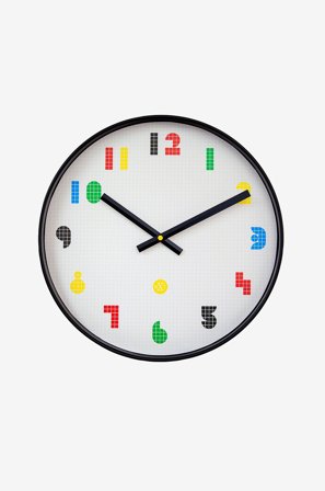 NeXtime - Veggklokke Nxt Bit 35 cm - Svart - Veggklokker & bordklokker - Fra Homeroom