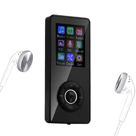 MP3-spelare med FM-radio och röstinspelare Bärbar Mini Bluetooth 4.2 Musik MP3-spelare