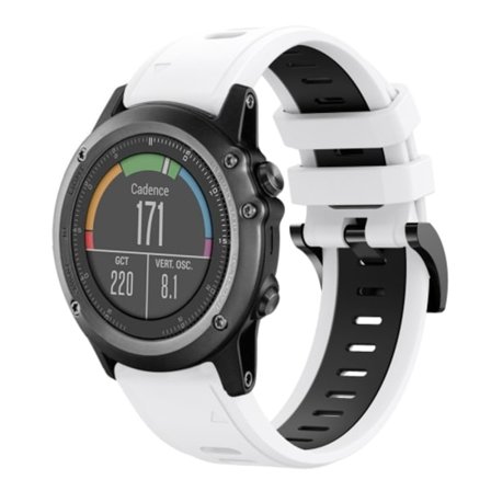 För Garmin Fenix ​​3 26mm tvåfärgad watch