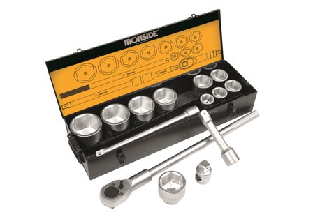 Ironside 102326 Pipenøkkelsett 1", 15 deler, Håndverktøy