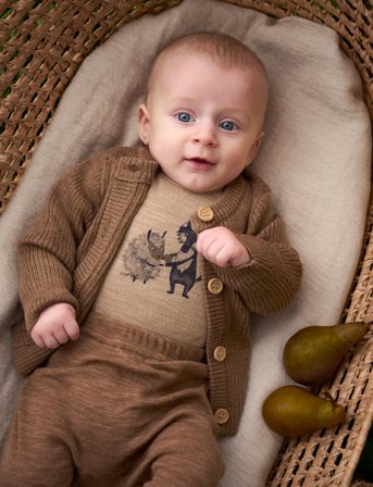 CeLaVi Body Ls, Solid W. Print - Beige - 50