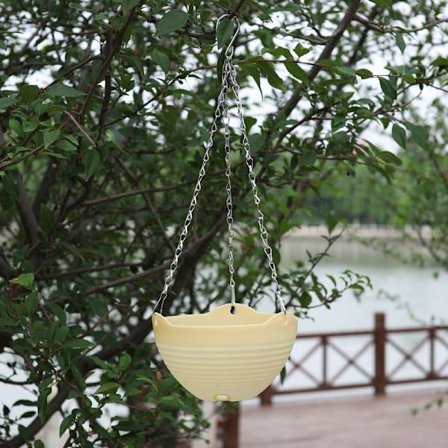 Blomkruka Hemma Trädgård Balkong Hängande växtkruka Krok Korg Hängande kruka Blomväxtkrukor