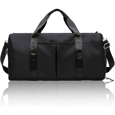 Ny Rejsetaske Sports Taske Med Vådt Rum Og Sko Rum Vandafvisende Sports Taske Sort Hot