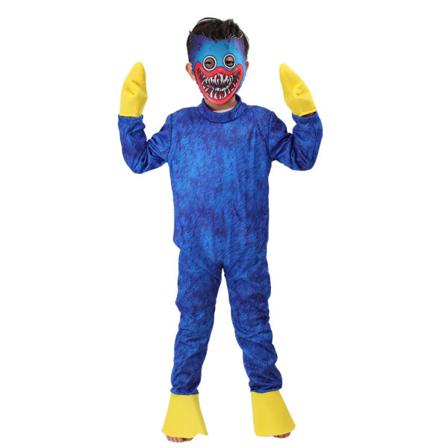 Poppy Playtime Cosplay Kostymer Jumpsuit Masker Barn Outfits Set