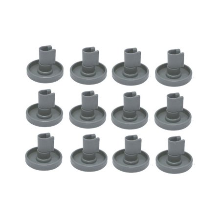 12 st Diskmaskinshjul, Nedre Korg Hjul, Passar för Privata Diskmaskiner Nedre Korg Hjul 40mm