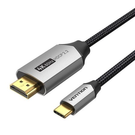 USB-C do HDMI 2.0-kabel Vention CRBBH 2m, 4K 60Hz (svart)