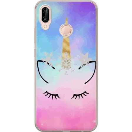 Kompatibelt Mobilskal till Huawei Huawei P20 lite Unicorn Enhörning