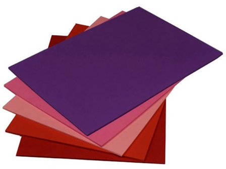 Dekorationskart A4 nyansr Röd-Lila 50/fp - Lyreco - Skola och förskola - Hobbypapper - Kartong