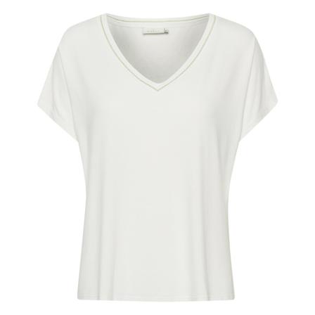 Kaffe KAdagmar T-shirt , Wit , Dames , Maat: L