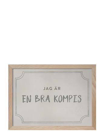 Kompisdiplomet, Dusty Mint Home Kids Decor Posters & Frames Posters Friendship Posters Multi/mønstret Kunskapstavlan