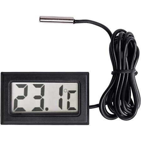 Digital LCD-termometer Temperaturmätare Sond Sensor Område -50 Celsius C till +110 Celsius C