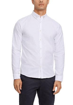 Lindbergh Oxford Superflex Shirt Skjortor Herr Vit L