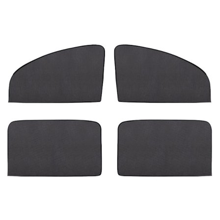 Solskærm til babybiler, 4 stk. sokker kompatible med børn og kæledyr, blokerer UV-stråler, anti-myggenet, universal størrelse kompatibel med de fleste