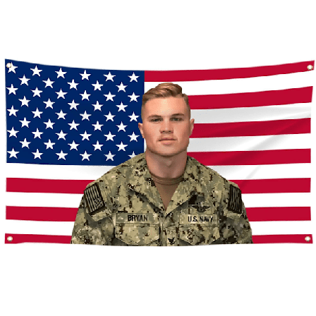 Morsomme flagg for soverom Zach USA 3x5ft flagg Bryan flagg, 4 messingøyer, for innendørs dekorasjon, bar dekor, college sovesal dekor (FMY)