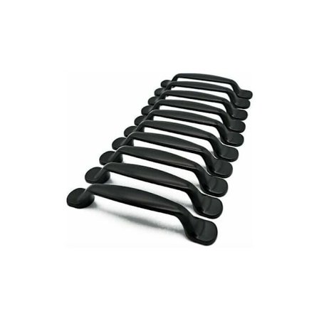 10x Køkkenskabsdørhåndtag Skab Skuffe Soveværelsesmøbler Træk Center Afstand 96MM, Aluminium