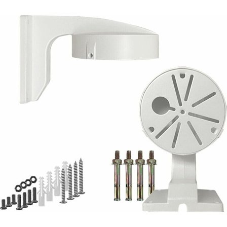 Kopplingsbox för säkerhetskamera, kabelhanteringsbox kompatibel med metalldomkameror, stark pulverlackerad CCTV IP-kamera