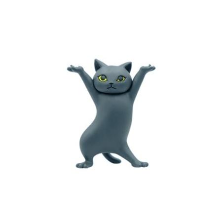2 stk. Dansende kattpennholder for hjemmedekorasjon - svart
