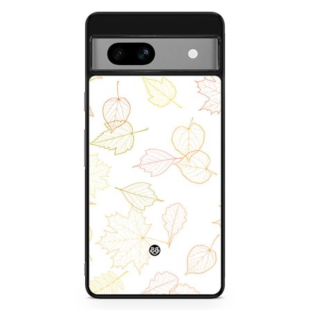 Bjornberry Google Pixel 7a Skal - White and Leaves