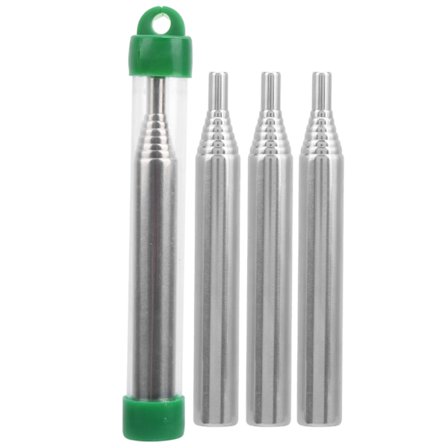 4 stk. Utendørs sammenleggbare bålbelger i rustfritt stål - Blåserør for camping og matlaging