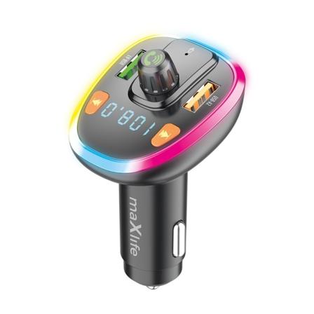 Maxlife MXFT-03 FM Sändare Bluetooth MP3 Billaddare Svart Svart