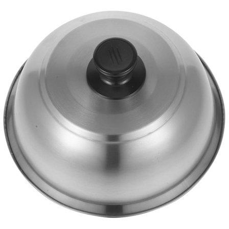 Rustfritt stål lokk for damping Rundt stekelokk Mikrobølgeovn Matlokk Lokk Matkuppel Kjøkken Grill Matlokk