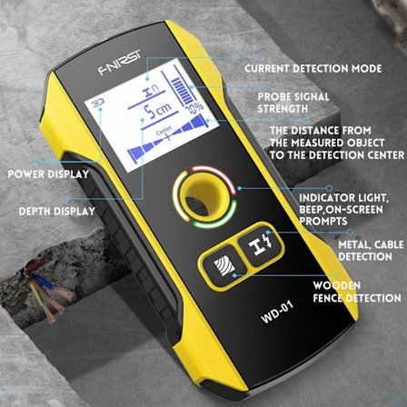 Metalldetektor Veggskanner Rebars Deteksjonsverktøy
