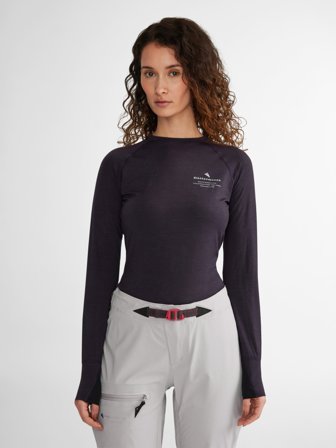 Klättermusen Fafne Crew Dam - Grape - Women's - XS