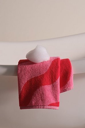 Jotex - Handtuch 50x70 Cm Rot/rosa - WAVES - Kaufe Handtücher bei Jotex