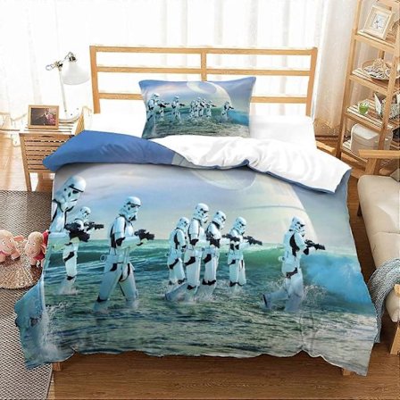 Star Wars -pussilakana, tieteiselokuvien painettu vuodevaatesetti kodin sisustukseen, vuodevaatesetti lapsille, teineille ja aikuisille C 135*200 CM