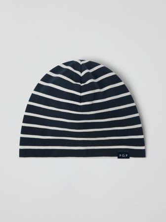 Polarn O. Pyret Trikå mössa randig - 48 - 50 - barnkläder - blue