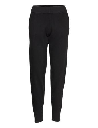 Slfbrinley Mw Knit Pant B Collegehousut Olohousut Musta Selected Femme