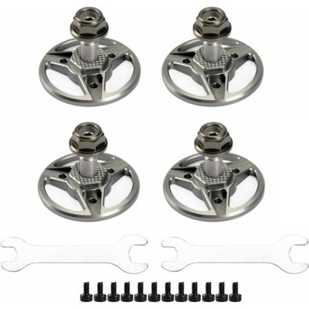 Sopii DJI FPV -dronelle – Alumiininen moottorin potkurisovittimen kiinnikesarja (4 kpl) M5-kiinnitysreiällä, sopii 5,2 tuuman FPV-potkureille