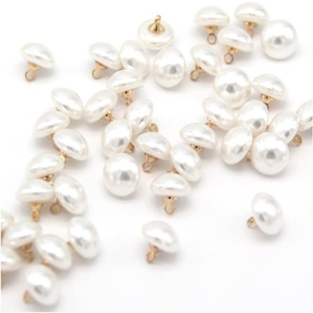 100 stk Soppform Halvsirkel Hvit