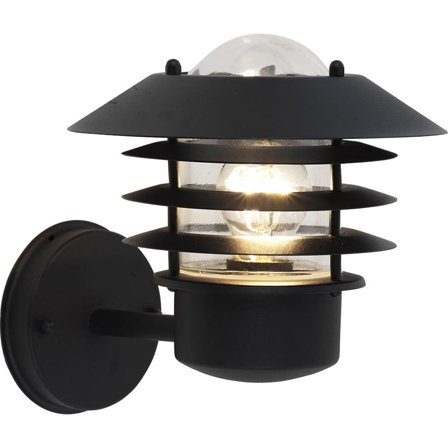 Gelia Hållö Væglampe E27 sort, Belysning