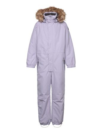 Coverall W. Fake Fur Color Kids Purple