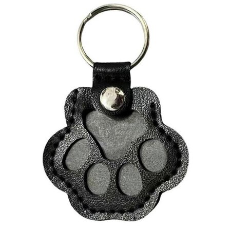 Kæledyrshår-nøglering til hunde - Personlig minde-nøglering med poteaftryksdesign, perfekt gave til kæledyrselskere og ejere