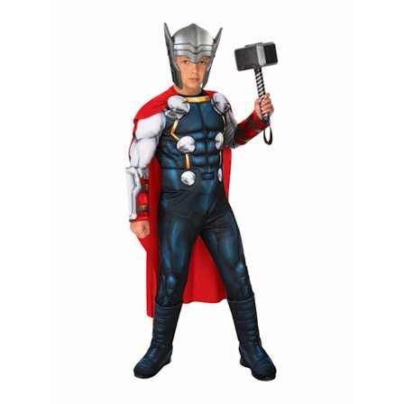 Avengers Barn/Barn Thor Kostym Set 6-7 År Flerfärgad