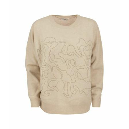 Peserico, knitwear Beżowy, Kobieta, Rozmiar: M