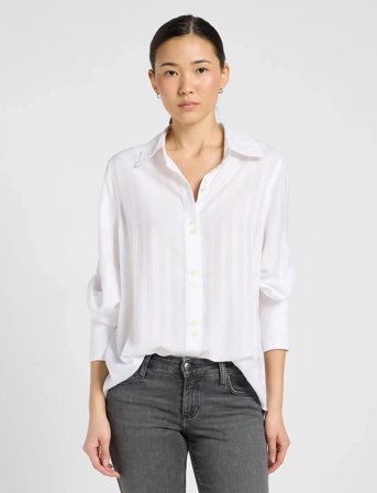 Lee Jeans Balloon Sleeve Shirt - White - XS