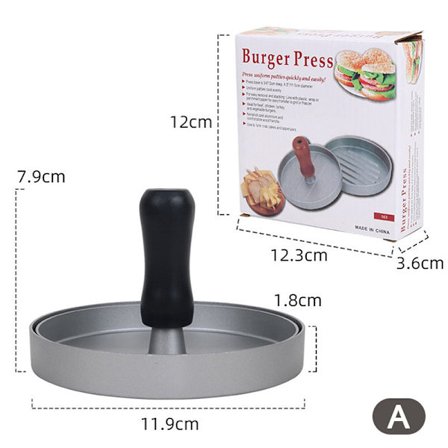 High Guality Rund Hamburger Form Aluminiumslegering Hamburger Kjøtt