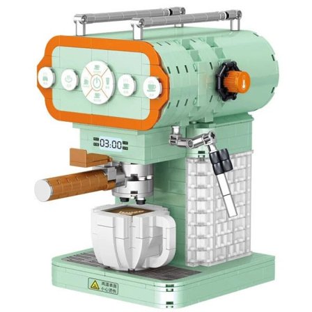 Glødende Kreativ MOC Kaffe Maskine Model Mikro Byggeklodser Mini Diamond City Bricks Set Børn Legetøj