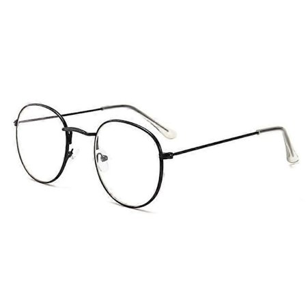 Guld Metallram Solglasögon Dam Spegel Runda Solglasögon Beläggning Reflekterande Retro Solglasögon Märkesdesigner Trendiga Glasögon