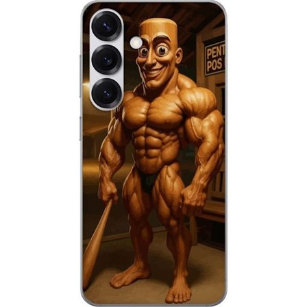 Kompatibelt Mobilskal till Samsung Samsung Galaxy S25 Italiensk Brainrot träfigur