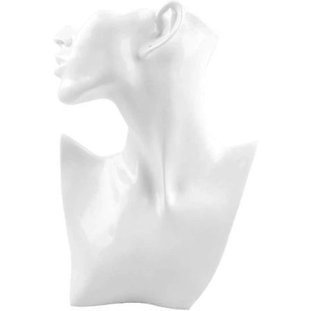 Halskæde Øreringe Display Stativ Montre Vedhæng Displayholder Smykker Figurine Display Til Smykkebutik Disk (Hvid)