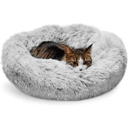 Beroligende katteseng, kattesenge til indendørs katte, lille hundeseng, stor